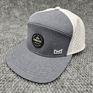 Melin Size CL Classic Gray White Trenches Hydro Snapback Hat Performance Cap